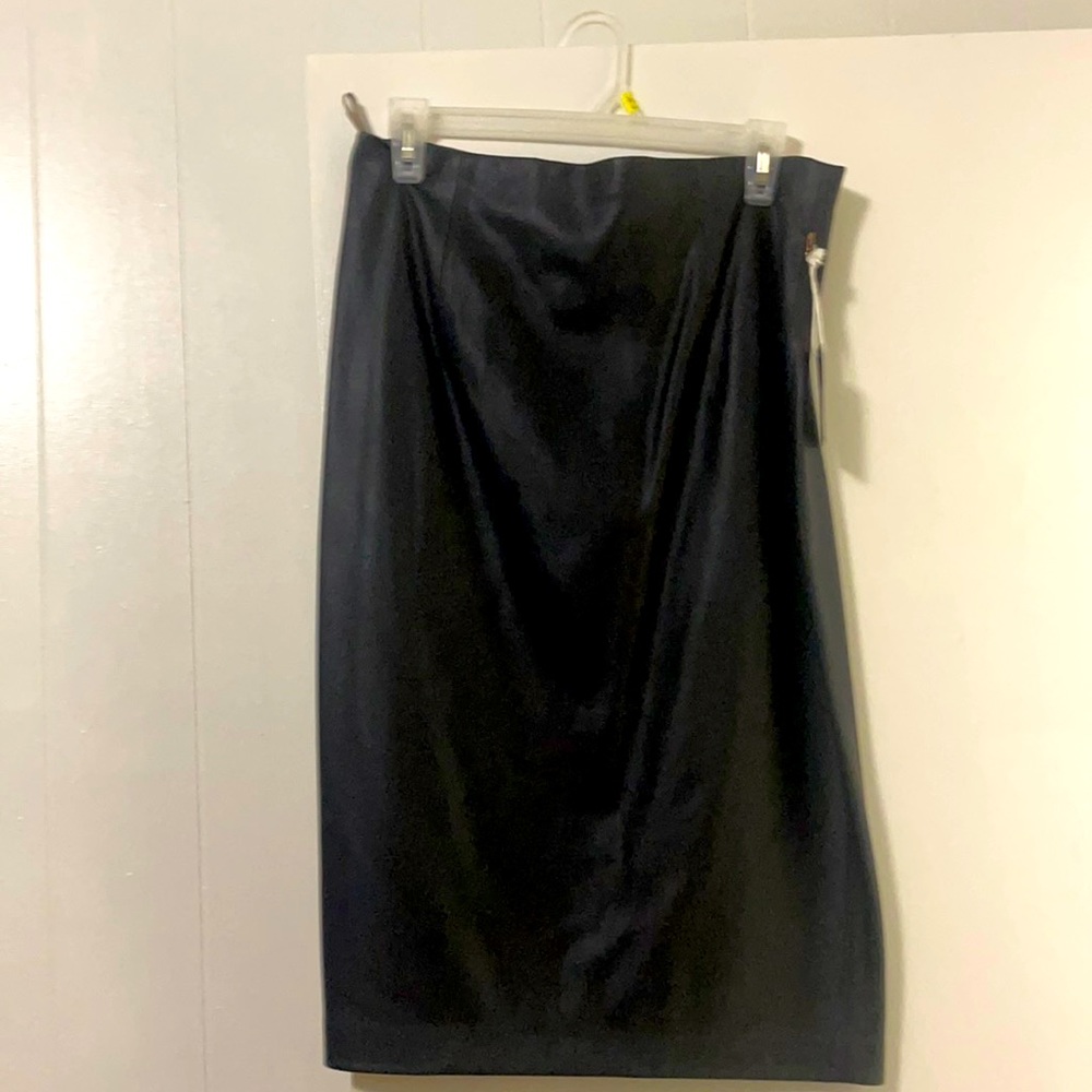 Forever 21 faux leather pencil skirt with split